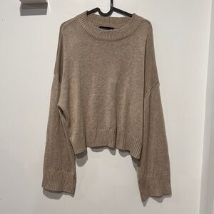 MOTF Classic Tan Crew Neck Sweater